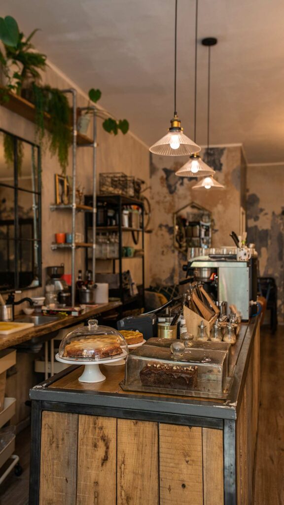 ONI coffee shop pour teletravailler à Paris interieur et comptoir