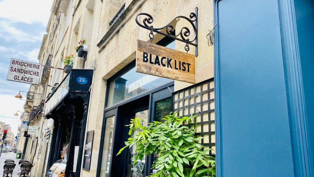 black list café à bordeaux 