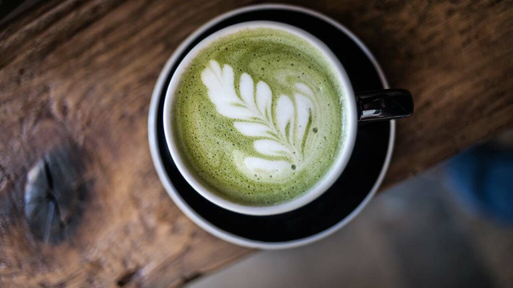 matcha lattee art