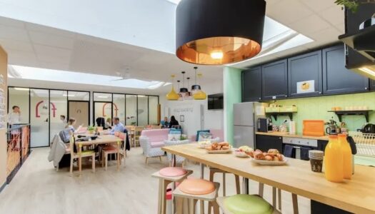 Photo de l'intérieur de l'espace de coworking