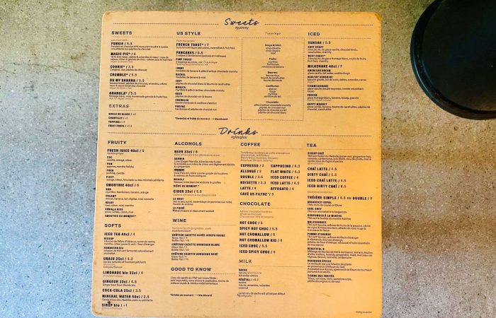 pnp personne n'est parfait coffee shop menu