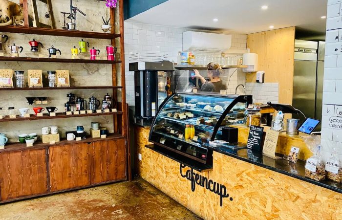cafés pour travailler à boreaux Caféin comptoir
