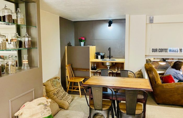 cafés pour travailler à boreaux Caféin ambiance