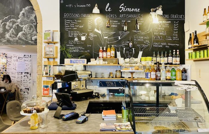 cafe le simone coworking à lyon 2 comptoir a boisson