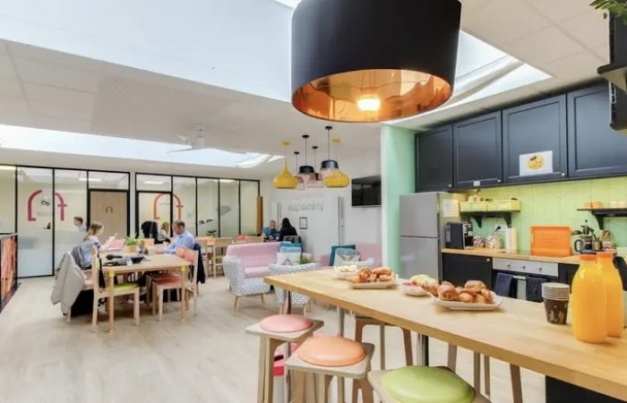 Photo de l'intérieur de l'espace de coworking