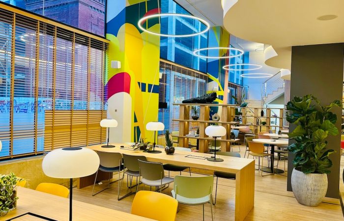 workplace hotel barcelone pour digital nomade lobby