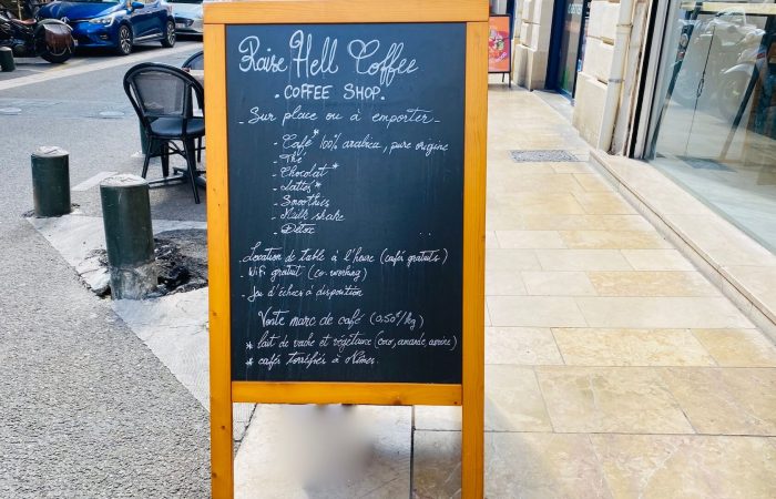 raise hell coffee shop nime menu